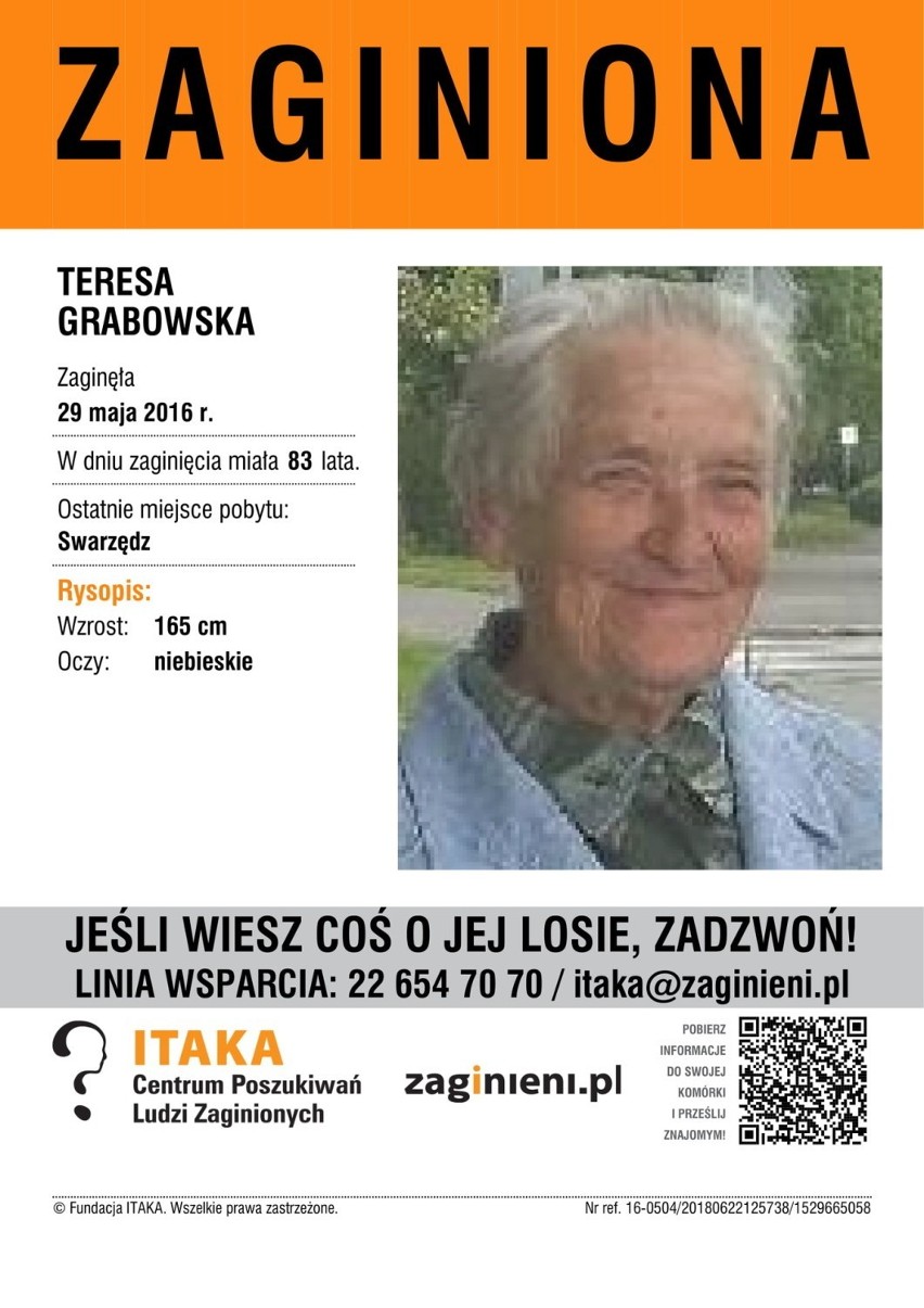 Teresa Grabowska
Aktualny wiek: lat 85
Wzrost: 165 cm
Kolor...