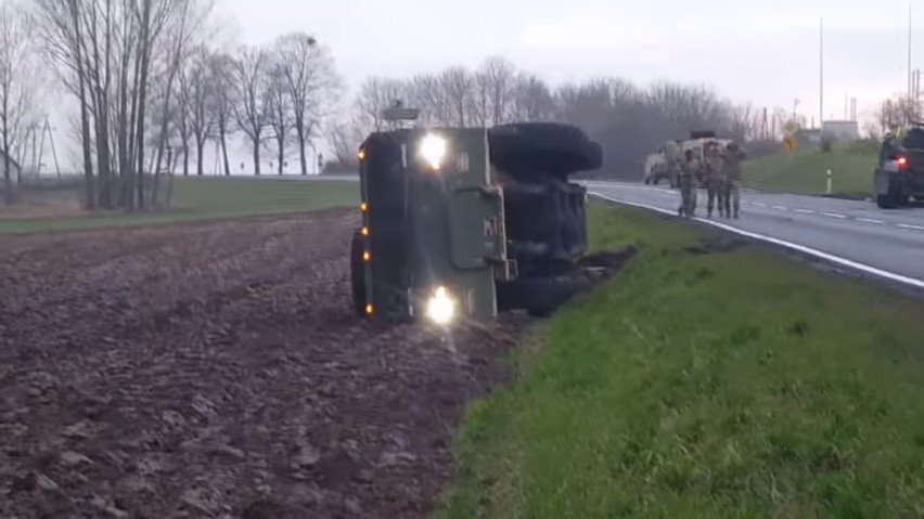 W grudniu 2017 r. jadący przez Lubiń zestaw ciężkich...