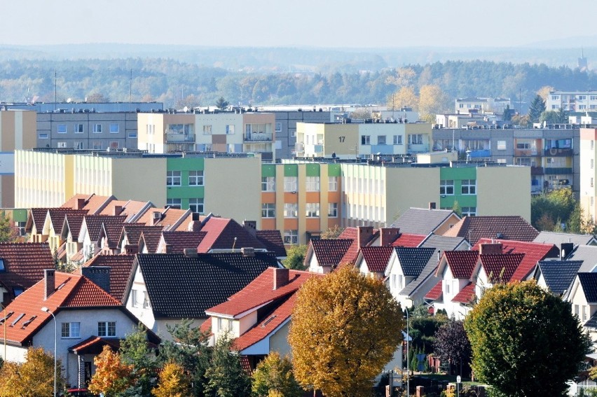 W Świebodzinie współgrają różne style i typy zabudowy.