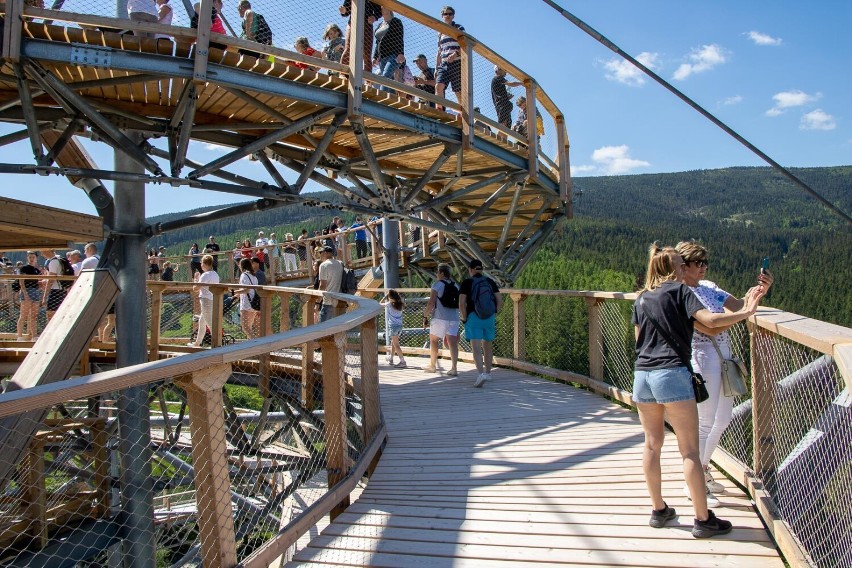 Sky Walk w Świeradowie Zdroju. Zdjęcia udostępniła nam pani...