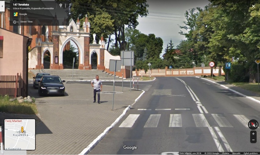 Mieszkańcy Izbicy Kujawskiej na zdjęciach z Google Street View [zdjęcia]