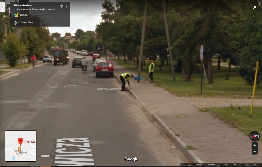 Mieszkańcy Izbicy Kujawskiej na zdjęciach z Google Street View [zdjęcia]