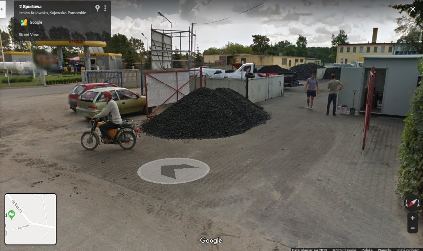 Izbica na zdjęciach z Google Street View