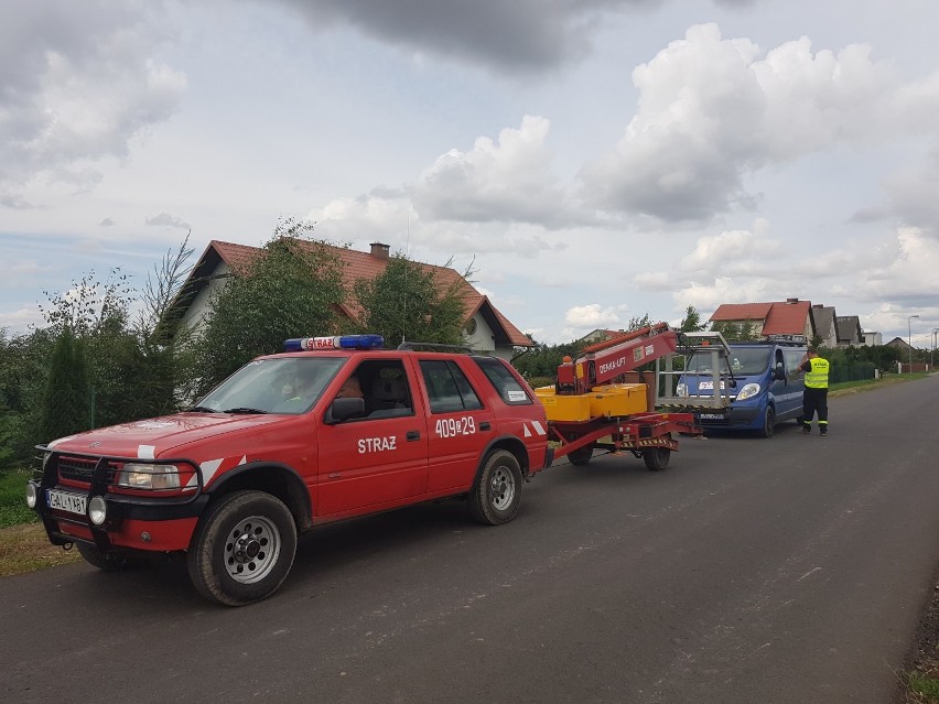 Strażacy z Raciążka pomagali usuwać skutki nawałnicy w gminie Gostycyn [zdjęcia]