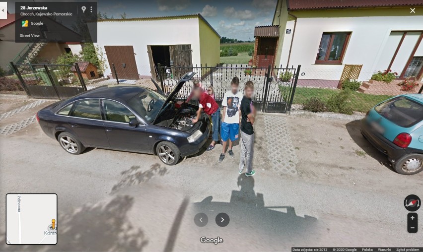 Kamery Google Street View w Choceniu