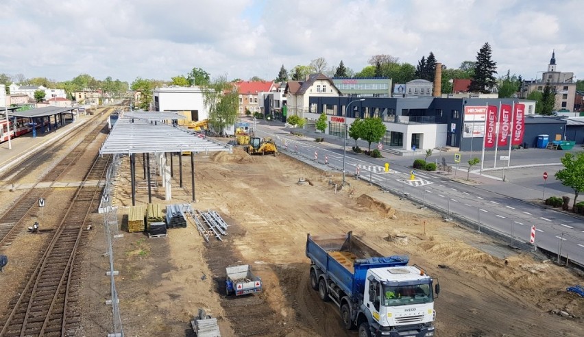 Zmieniamy Wielkopolskę: Trwa budowa zintegrowanego centrum komunikacyjnego w Wolsztynie