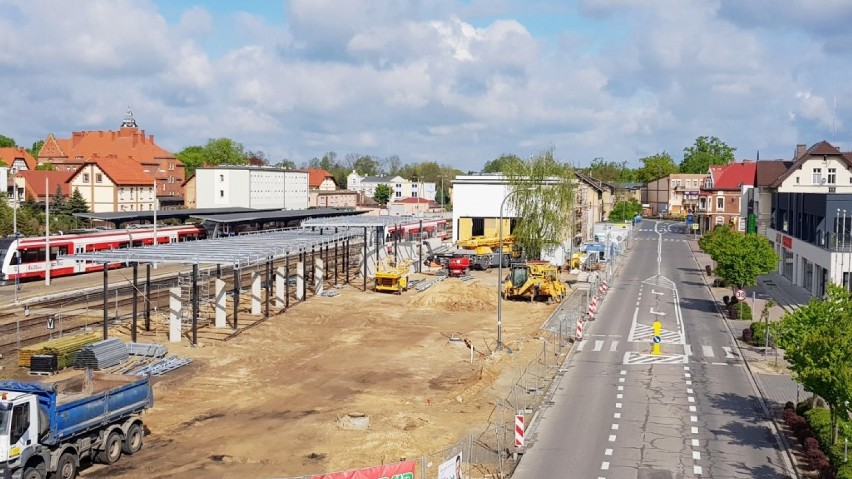 Zmieniamy Wielkopolskę: Trwa budowa zintegrowanego centrum komunikacyjnego w Wolsztynie