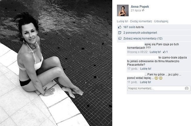 Anna Popek (fot. screen z Facebook.com)