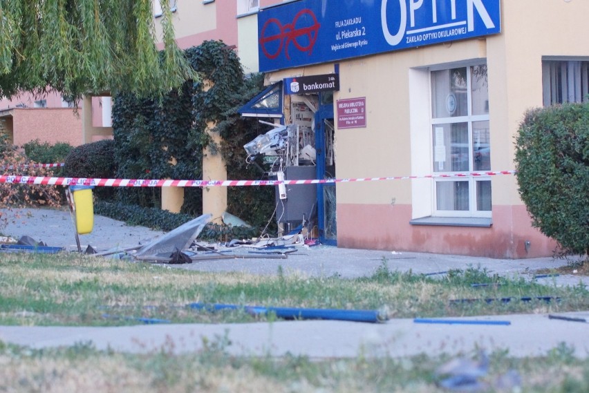 Bandyci wysadzili bankomat na ulicy Wyszyńskiego w Kaliszu