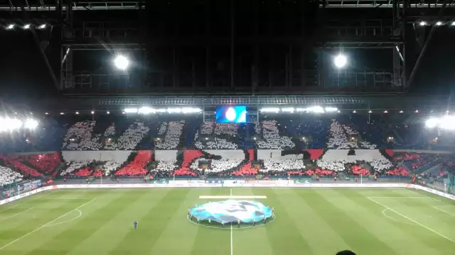 Oprawa podczas meczu Wisła - Legia.