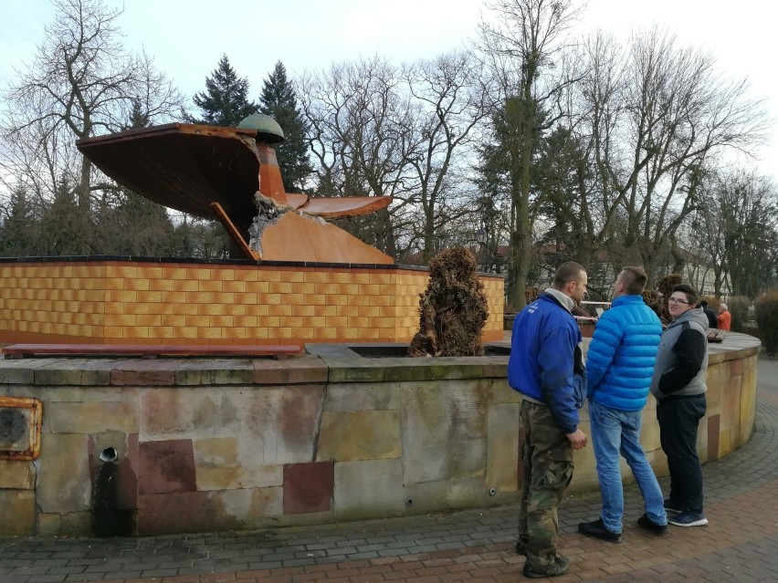 Pękł Grzybek w Ciechocinku