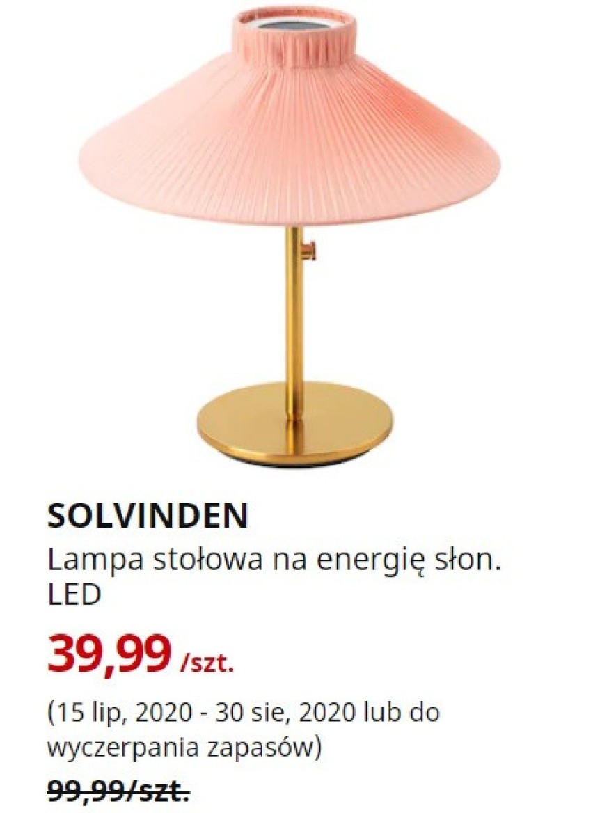 SOLVINDEN
Lampa stołowa na energię słon. LED, zewnętrzne...