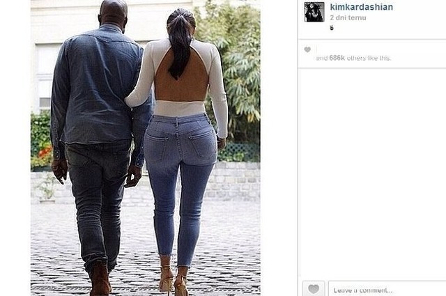CZYTAJ TAKŻE:JAKI JEST ROZMIAR PUPY KIM KARDASHIAN?Kanye West i Kim Kardashian (fot. screen z Instagram.com)