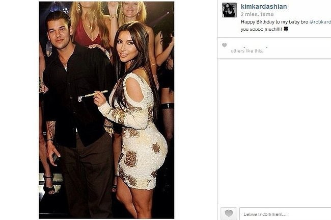 Rob Kardashian i Kim Kardashian (fot. screen z...