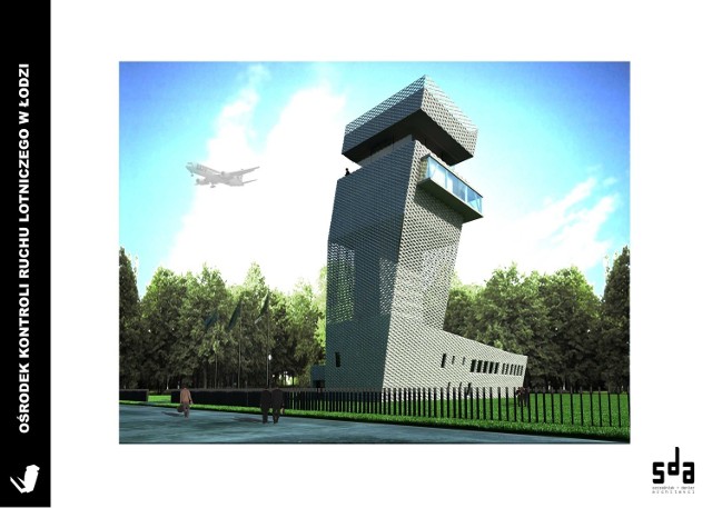 Tak ma wyglądać nowa wieża kontroli lotów na łódzkim lotnisku.