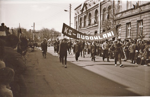 Gorlice, pierwszomajowy pochód, lata 70 XX wieku