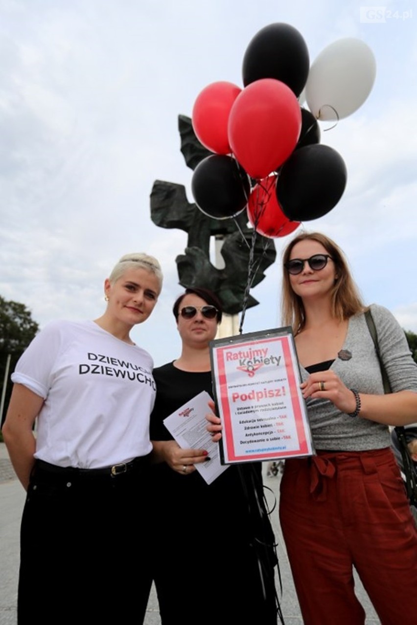 Szczecin: Zbierali podpisy żeby ratować kobiety [wideo, zdjęcia]