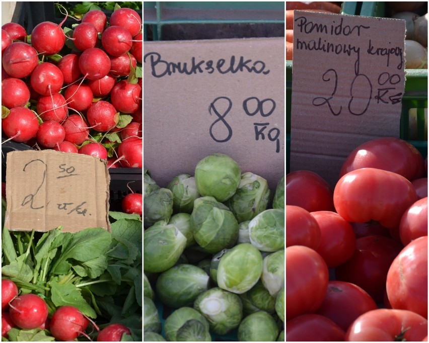 Ceny warzyw i owoców na targowisku miejskim w Głogowie - marzec 2021. Kapusta włoska 8 zł za sztukę, borówki 35 zł za kilogram