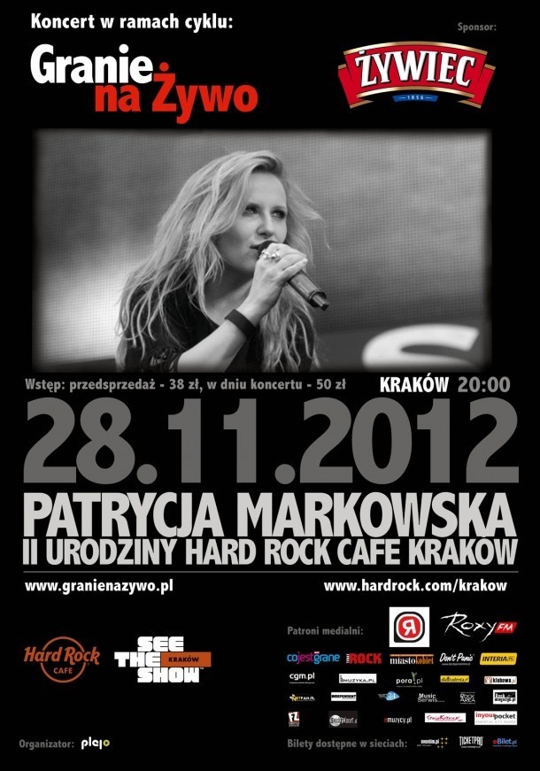 II Urodziny Hard Rock Cafe Kraków - koncert Patrycji...
