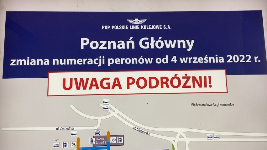 Korzystających z poznańskiego dworca czekają zmiany. Perony...