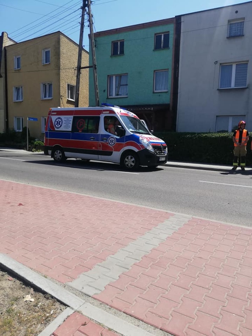 Po wypadku na Plebiscytowej jedna osoba trafiła do szpitala