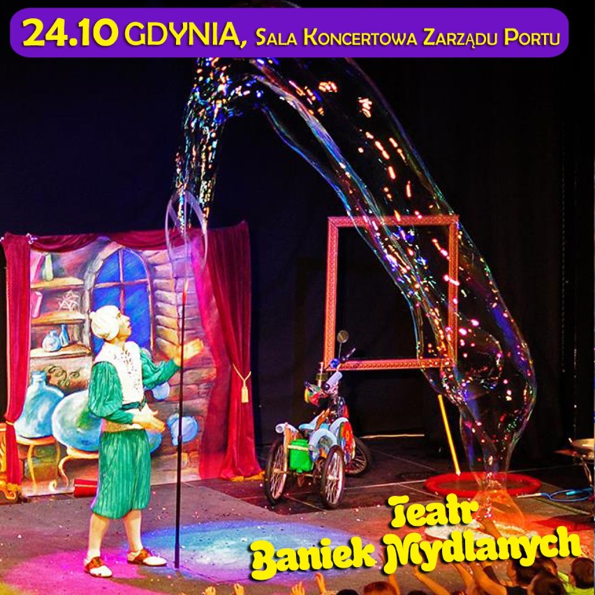 Teatr Baniek Mydlanych. Bajeczne widowisko dla dzieci w sali koncertowej Portu Gdynia już za dwadzieścia dni KONKURS