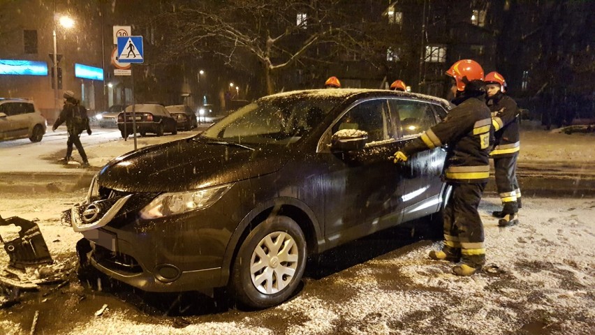 Wypadek na Franciszkańskiej w Łodzi. Zderzenie dwóch...