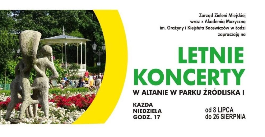 Letnie Koncerty w Altanie w 2018 roku w Parku Źródliska