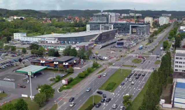 Al. Grunwaldzka zostanie zwężona w pobliżu Olivia Business Centre