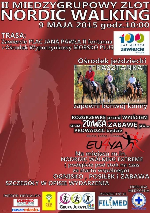 Zlot nordic walking w Zawierciu. Już w sobotę.