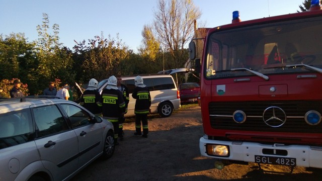 Gdy na miejscu pojawili się strażacy z OSP w Debrznie pożar był już opanowany