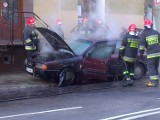 Zapalił się samochód na ul. Narutowicza (ZDJĘCIA)