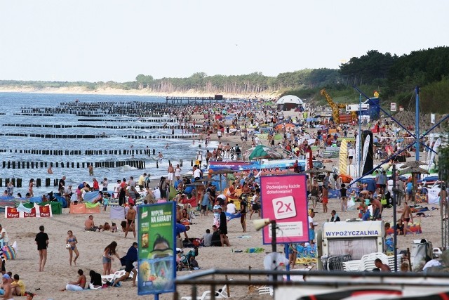 Tak wygląda plaża w Mielnie