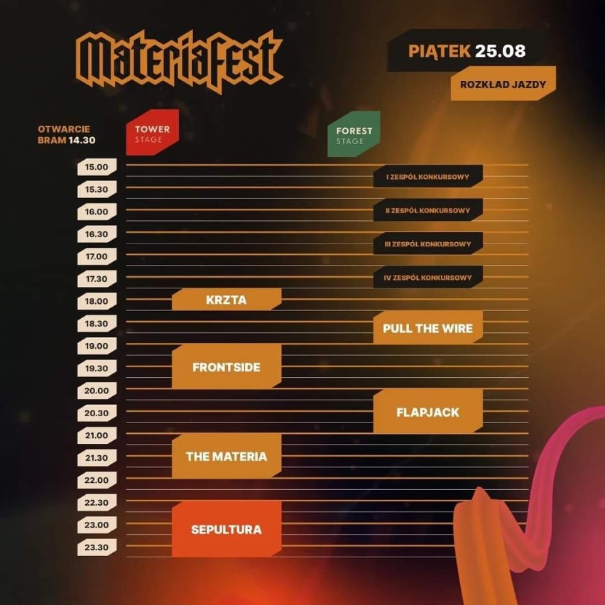 Piątkowy line-up MateriaFest
