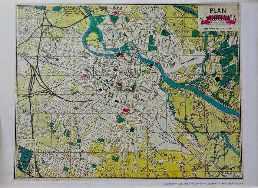 Mapa Wrocławia z 1946 roku
Pierwszą mapę Wrocławia...