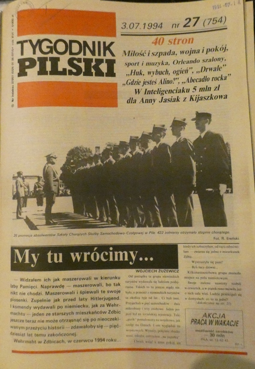 Nowa prezydent, wyż, upały i wypadek. Tygodnik Pilski, 1994 rok [ZDJĘCIA]