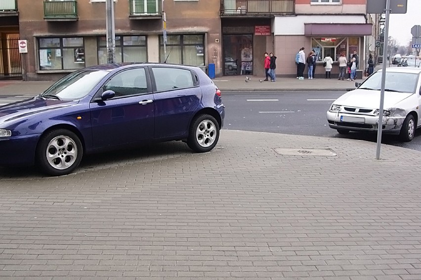 Wypadek na ulicy Górnośląskiej w Kaliszu