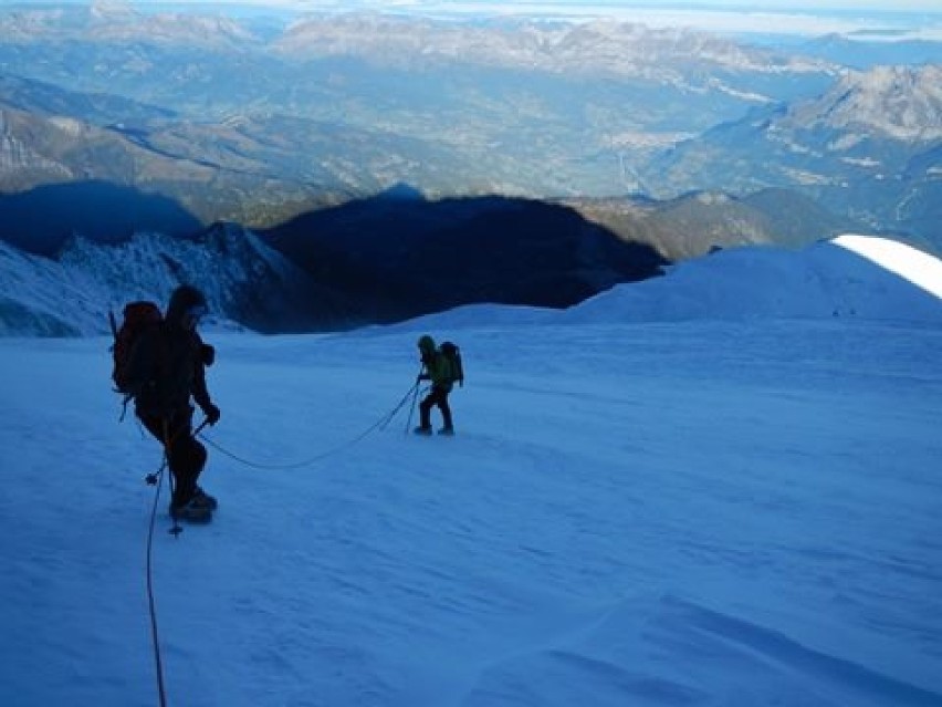 Złotowianin na Mont Blanc