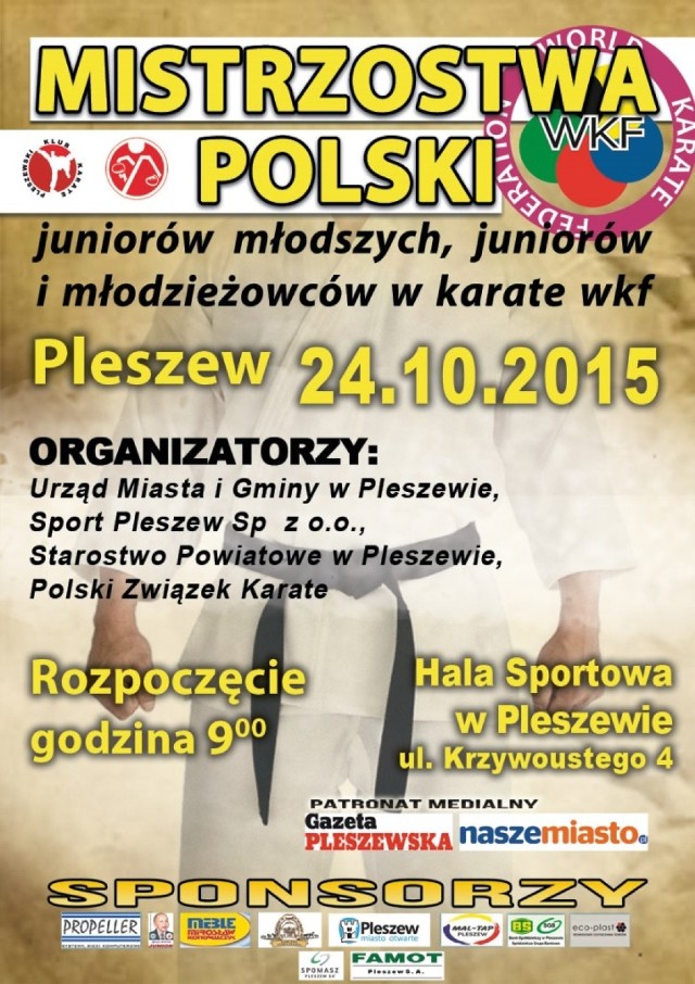 W Pleszewie o tytuł Mistrza Polski powalczą najlepsi karatecy w kraju!