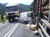 Wypadek w Zabrzeży. Peugeot zderzył się z ciągnikiem [ZDJĘCIA]