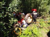 Podhale. Wypadek traktora w Czarnym Dunajcu. Ciągnik przygniótł kierowcę