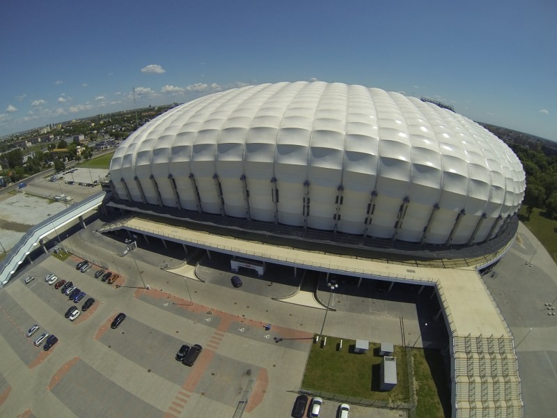 Stadion miejski w Poznaniu z lotu ptaka