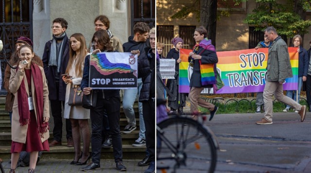 Manifestacje pod Collegium Novum