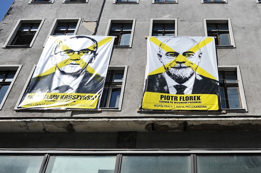 Anarchiści w Poznaniu podpisali billboardy: "Tyrani miasta...