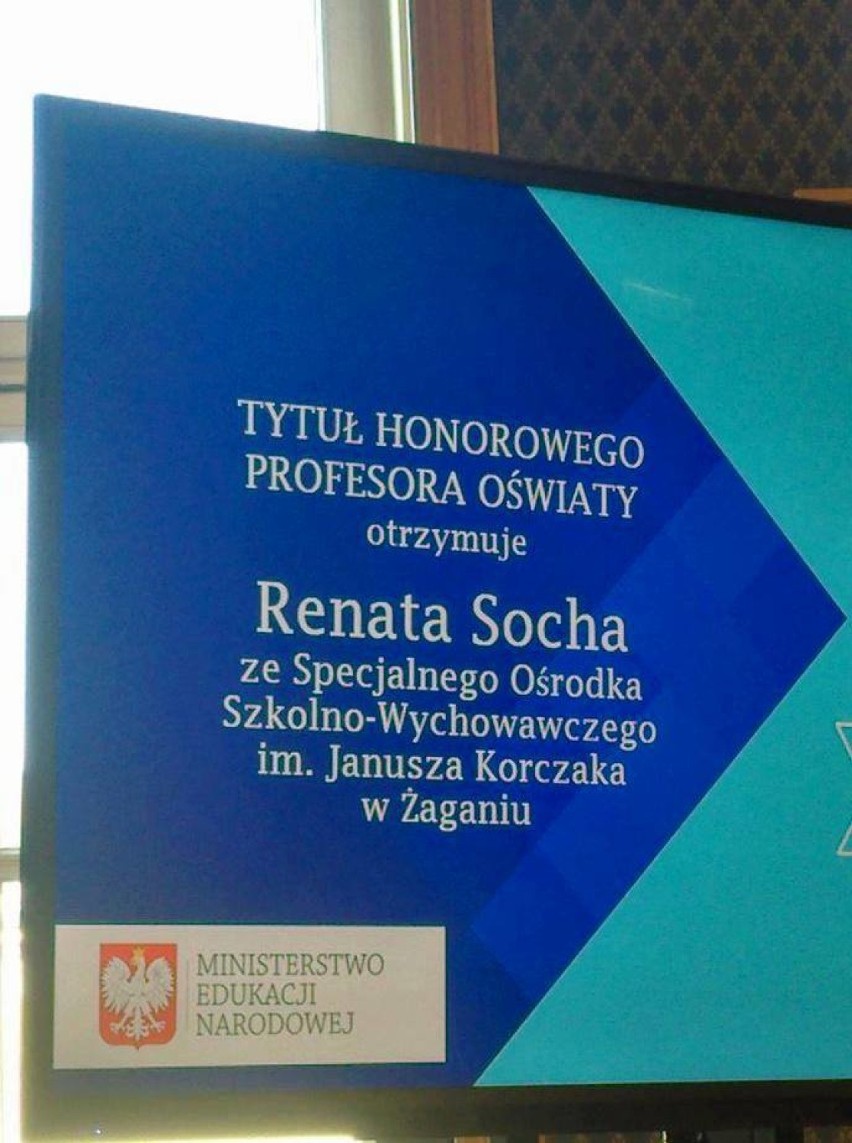 Dyrektor Renata Socha z żagańskiego SOSW z tytułem profesora [ZDJĘCIA]