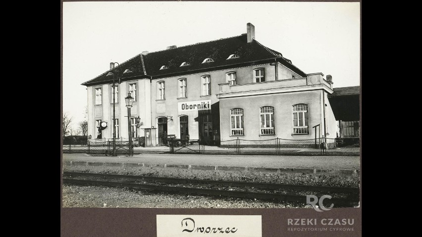 Budynek głównego dworca kolejowego Oborniki 1925