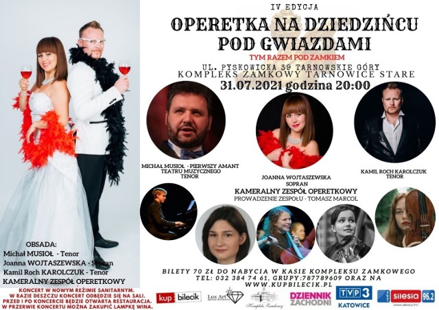 Operetka na dziedzińcu pod gwiazdami w Tarnowskich Górach. Przed nami czwarta edycja tego wyjątkowego spektaklu!