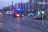 Zderzenie aut na Piłsudskiego, jedna osoba trafiła do szpitala 