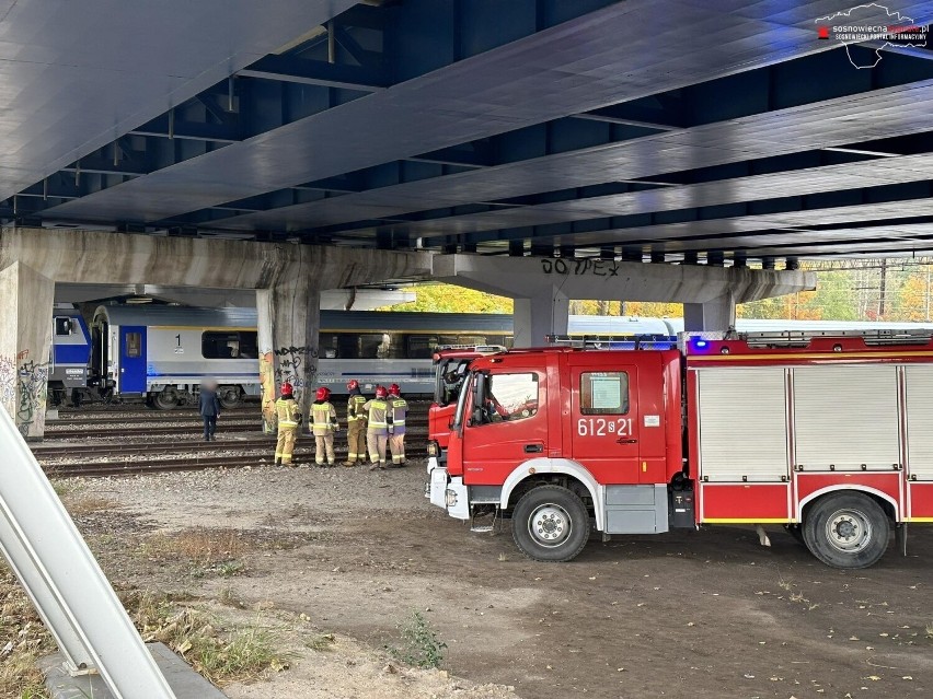 Potrącenie mężczyzny przez pociąg Intercity