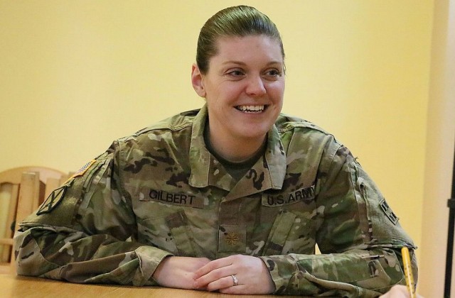 Mjr Sara Gilbert jest jednym z 300 żołnierzy USA przebywających w jednostce w Skwierzynie.